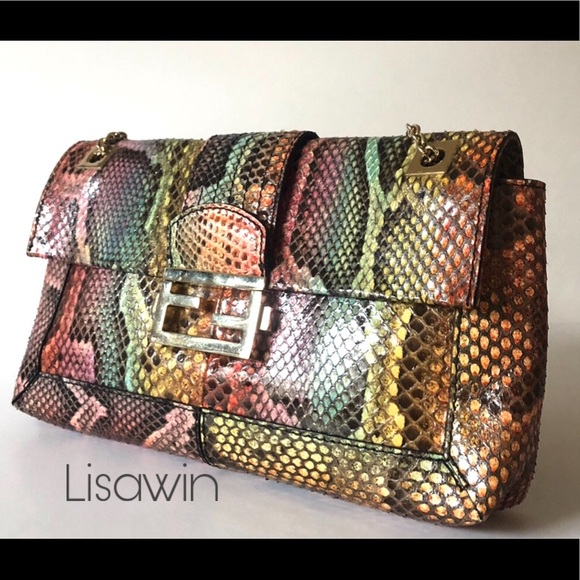 💯Authentic Fendi python Bag ❤️ - Picture 2 of 11